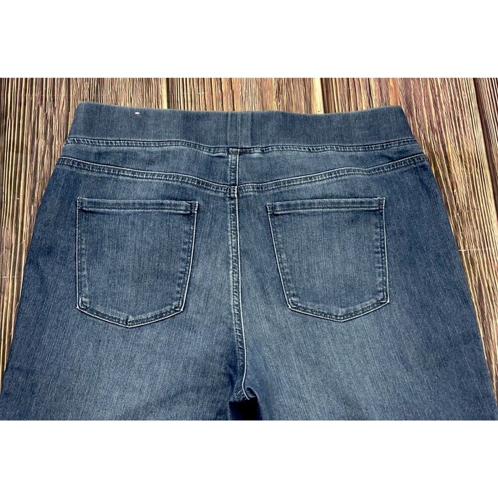 Talbots Sculpt Pull-On Straight Leg Jeans Women’s Size 14P Stretch